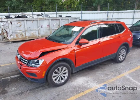 2018 Volkswagen Tiguan 2.0T S z USA, uszkodzony, nr VIN 3VV0B7AX8JM074622